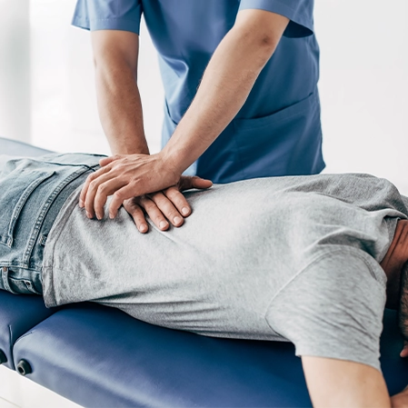 Man Receiving Adjustment