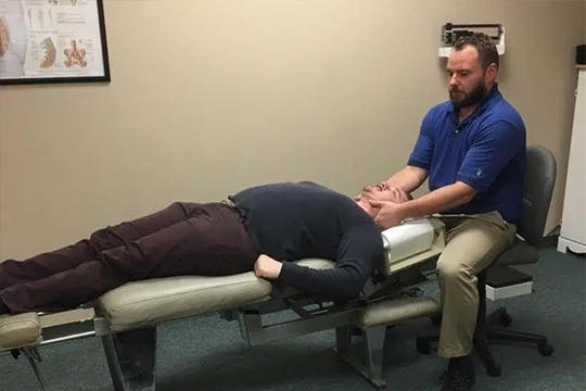 Devin Beach Examining Patient